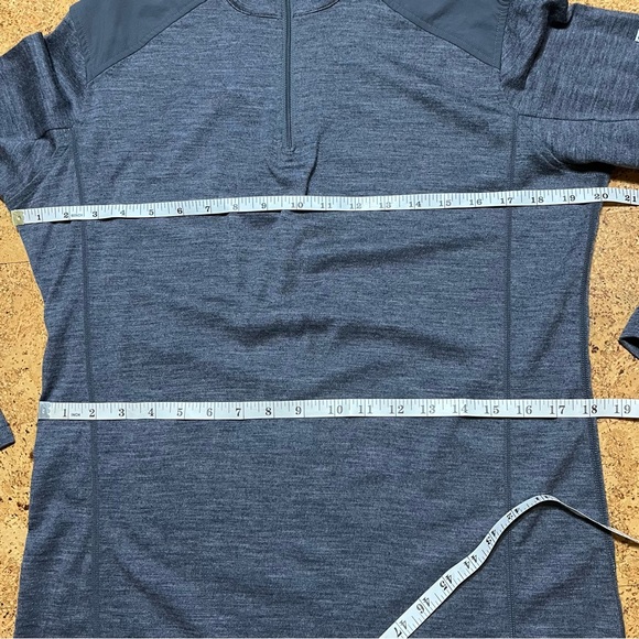KUHL Merino Wool 1/4 Zip Long Sleeve Top In Gray Sz S - Picture 10 of 12